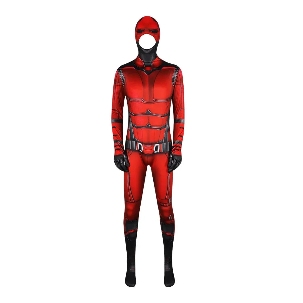 Anime Daredevil Costume Cosplay Spandex Halloween Costume Daredevil Superhero Zentai Suits Men Outfits Bodysuit