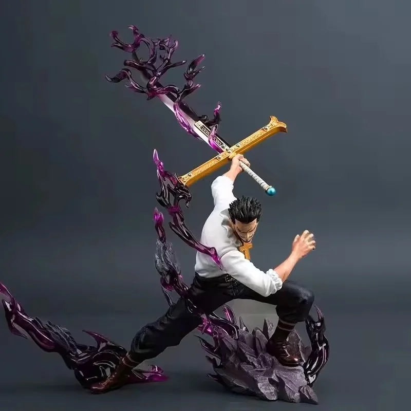 30cm One Piece Dracule Mihawk Figure One Piece Anime Figures Pvc Statue Desktop Ornament Collectible Model Toys For Gifts