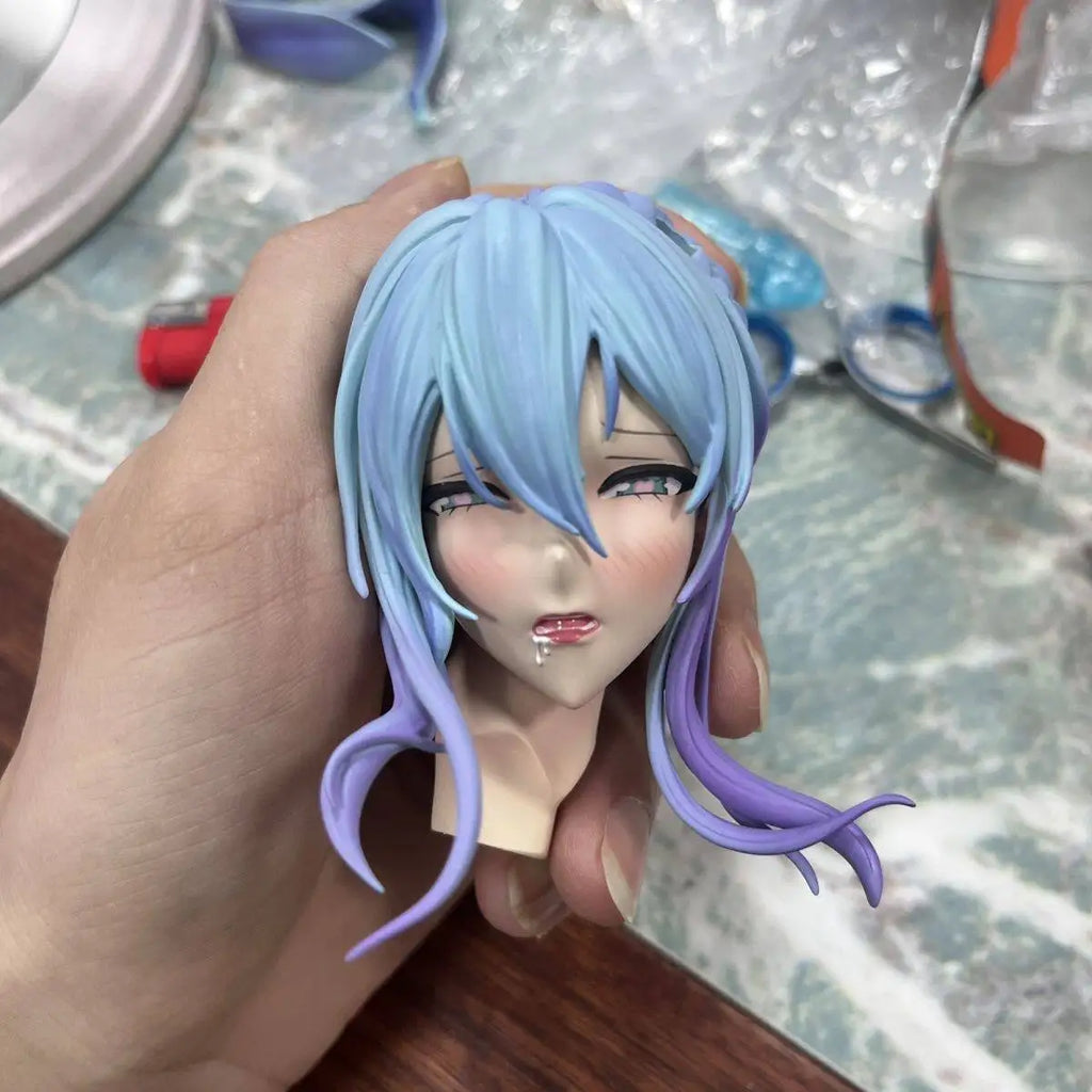 Yukino Fukuyu 1/4 Snow Girl Bunny Squat Anime Figure 2d Collectible Desktop Statue Decor Anime Peripheral Model Gift