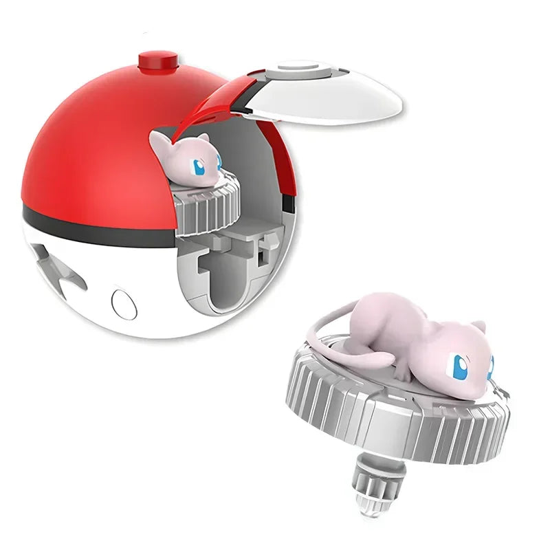 Pokemon Arena Set Spinning Top Ball Game Battle Pokeball Box Anime Figure Pikachu Charmander Squirtle Mew Eevee for Toy Child