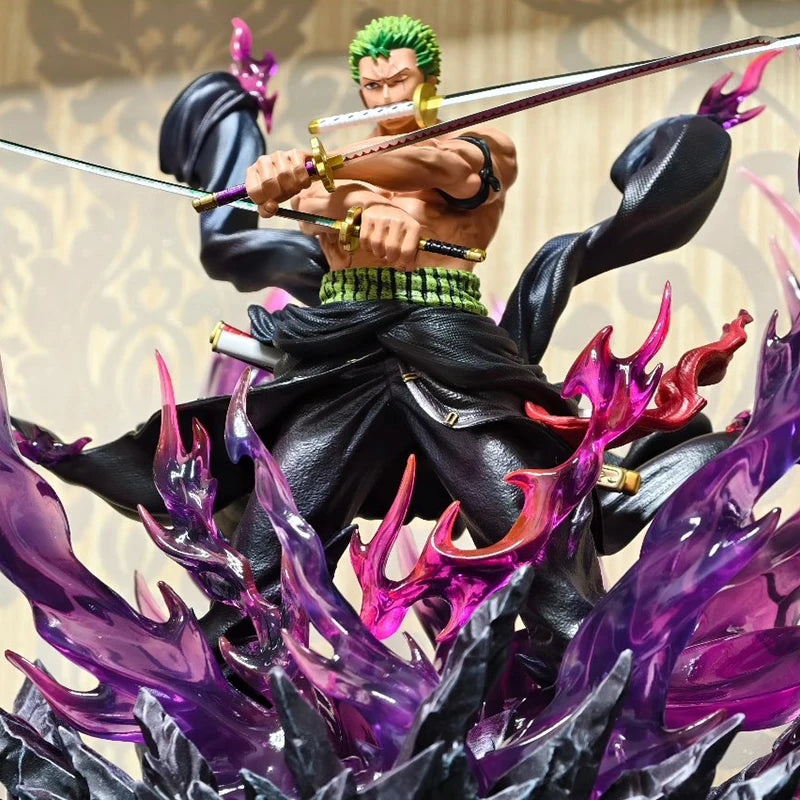 Jt Statue One Piece Full Range Th Enraged Zoro Anime Figure Figure Pvc Statue Collection Model Room Decoration Christmas Gifts