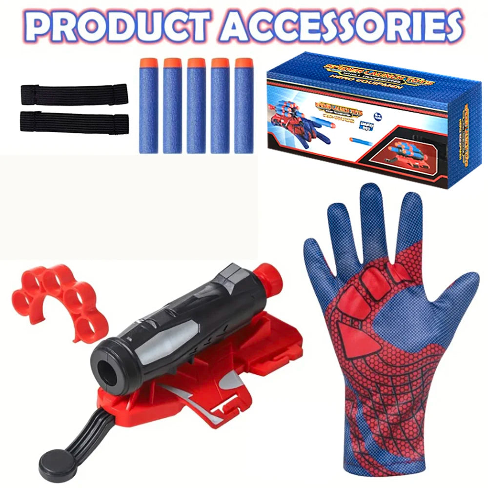 Hero Cosplay Spider Role-Playing Prop Set, Halloween Spider Character Props, Boys' Hero Costume Set, Festival Party Outfit, Ideal Hero Props for Boys, Stage Performance Props, as Birthday Gifts, Holiday Gifts, Party Gifts, Ha