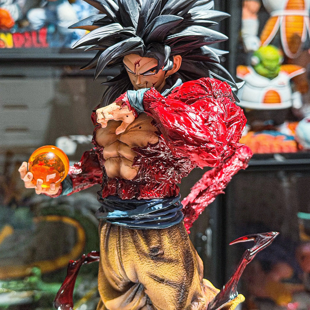 Dragon Ball Super Saiyan 4 Goku Gk Collectible Figure Anime Action Model Desktop Ornament Periphery Gift For Adult Anime Fans