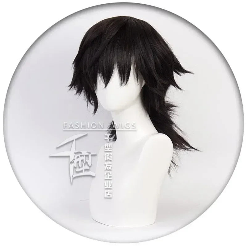 Cosplay Wig Tomioka Giyuu Kamado Nezuko Short Golden Hair Kochou Bu Livraiso