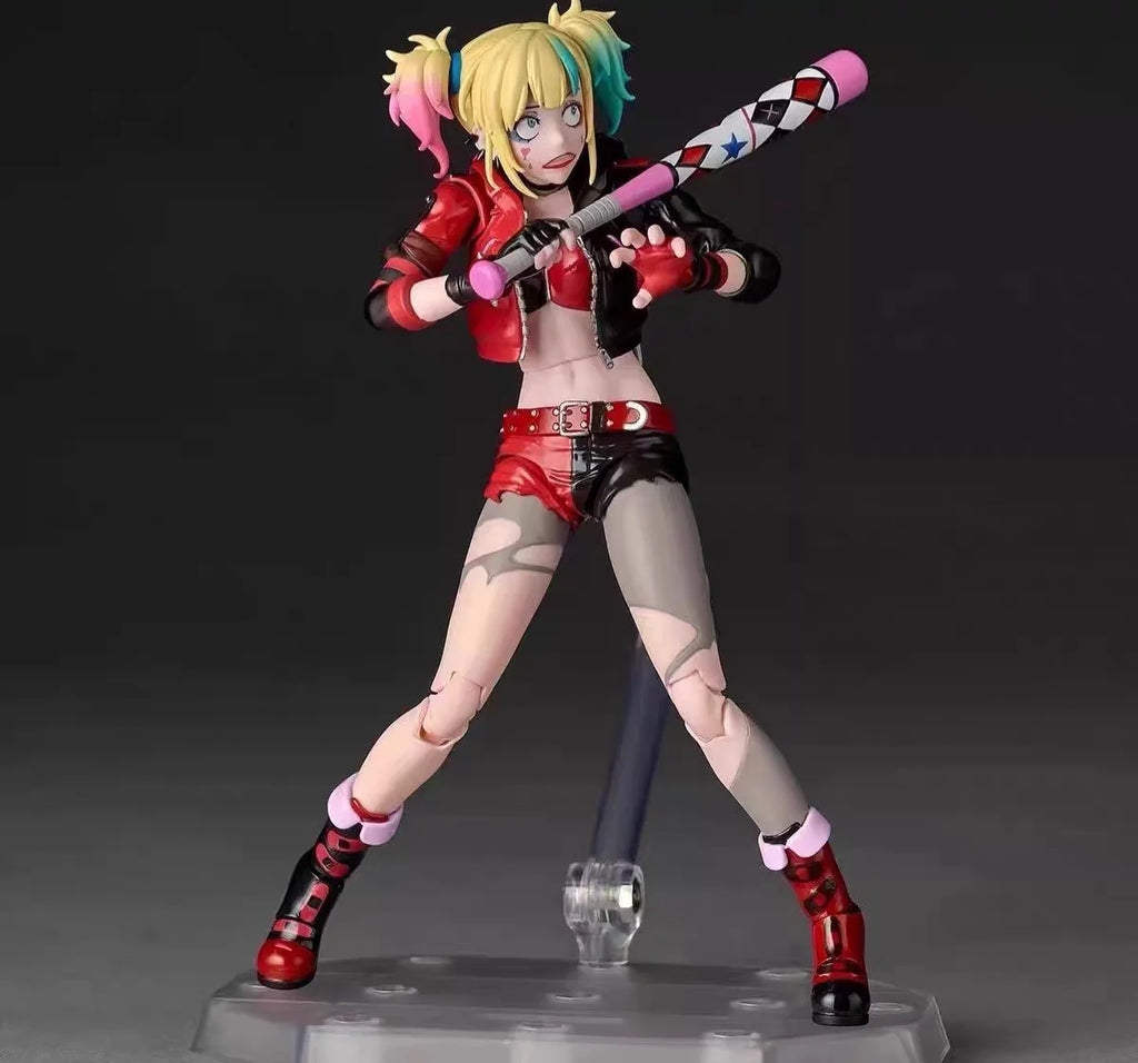 In Stock Kaiyodo Amazing Yamaguchi Revoltech Harley Quinn Suicide Squad From Another World Action Figure Toy Model Gift