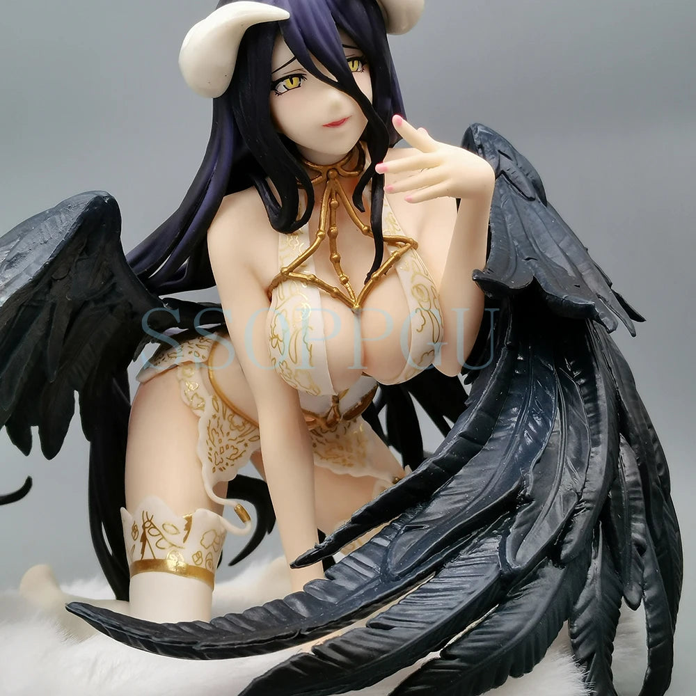 NEW 15CM Overlord Figure Albedo Lingerie 1/7 Claynel Anime Girl PVC Action Figure Toy Albedo Statue Adult Collection Model Doll