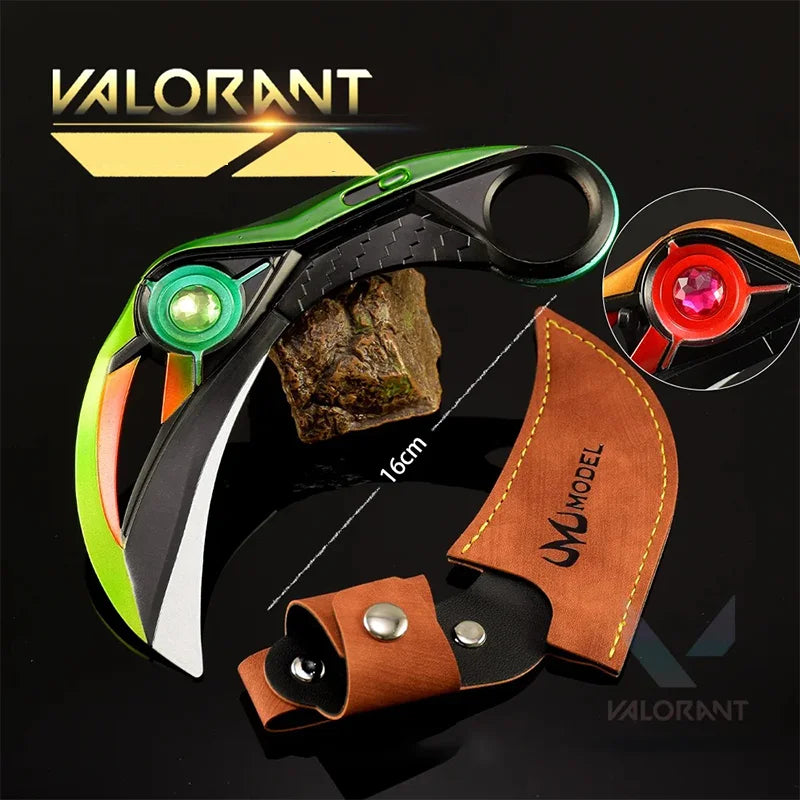 Valorant Melee Knife Toy Sword Figure Karambit Prime Reaver Series VCT Claw Knife Ion Tactical Knives Boys Gifts Game Gifts