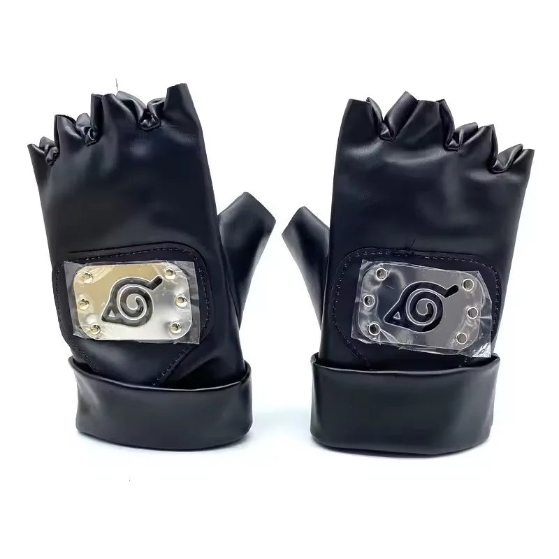 Hatake Kakashi Cosplay Gloves Mask Headband Anime Accessories Kunai Notebook Konohagakurenosato Sign Props
