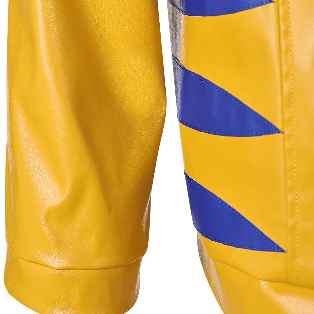 Fantasia Wolf Logan Cosplay Yellow Casual Jacket Game Rival Superhero Disfraz Costume Adult Men Halloween Carnival Party Clothes