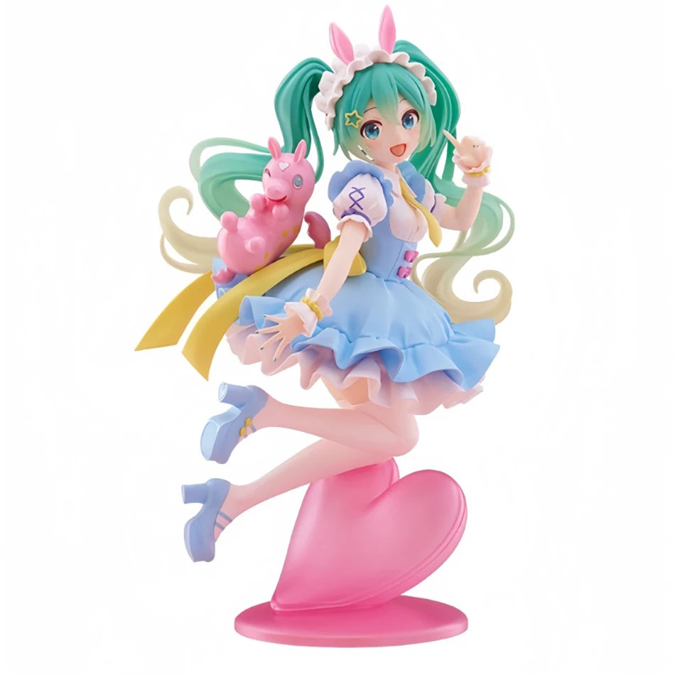 20cm Hatsune Miku Anime Figure Kawaii Fairy Tales Miku Action Figure Lollipop Girl Figurine PVC Collection Anime Model Doll Toys