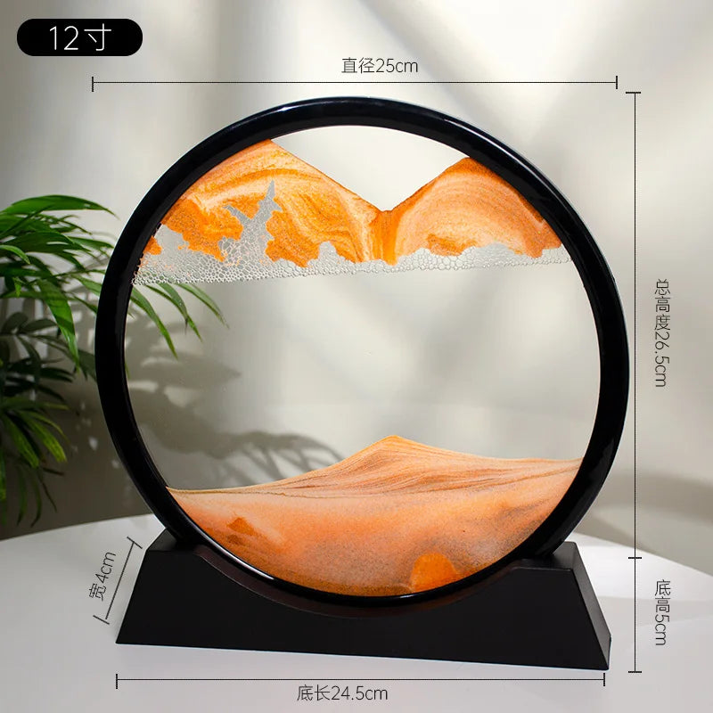 3d Quicksand Painting Desktop Ornaments Home Living Room Decoration Ecological Quicksand Painting Craft Decorations