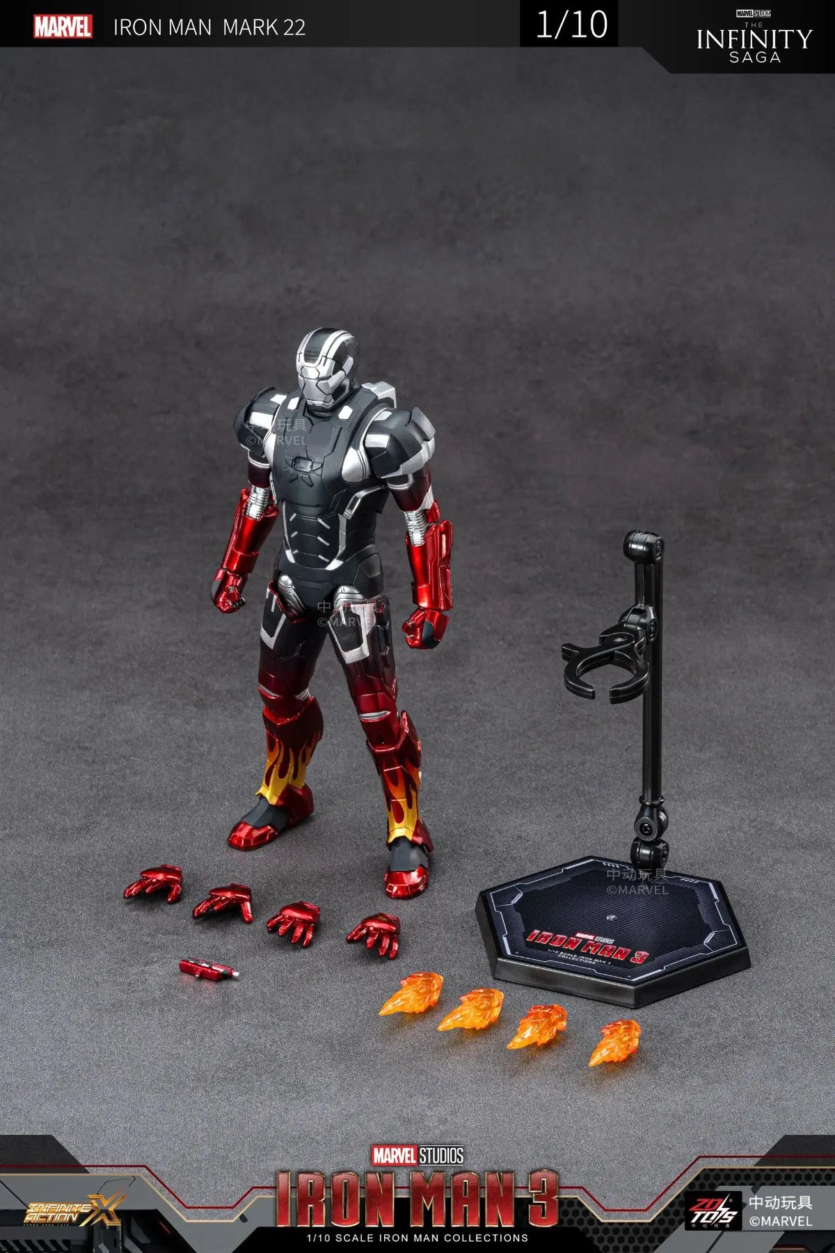 ZD Toys Iron Man Action Figure Mark 35 Red Snapper Iron Man MK 24 MK 22 MK 47 Tony Stark Ironman Figure Action Collect Toy Gift