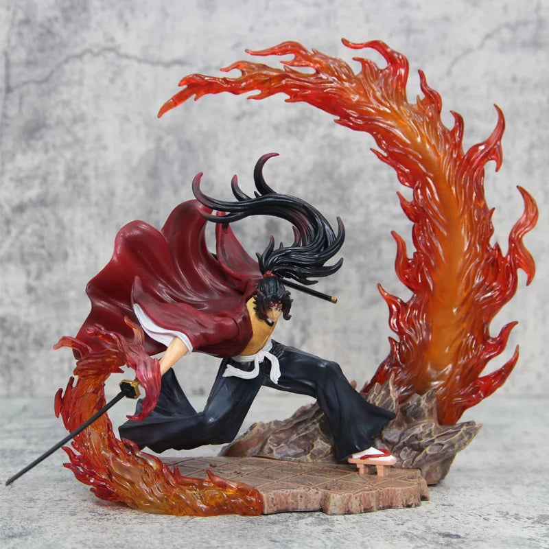 【In-Stock】Ghost Slayer Gk Battle Black Death Mou Battle Ji Guoyuan One Light Edition Model Ornament Statue Handmade Wholesale