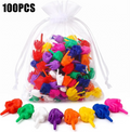 Colorful Spoof Hand Gesture Middle Finger Figurine 25/50/100Pcs Halloween Novelty Party Ornament Mini Desktop Display Accessory