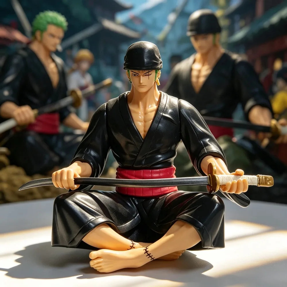 10cm/3.94in Anime ONE PIECE Figure Roronoa Zoro Action Figures Pvc Collection Model Toys for Gifts