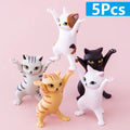 1/5Pc Funny Pen Holder Cat Doll Ornaments Plastic Crafts Earphone Support for Children Gift Room Desk Home Decoration Accessory