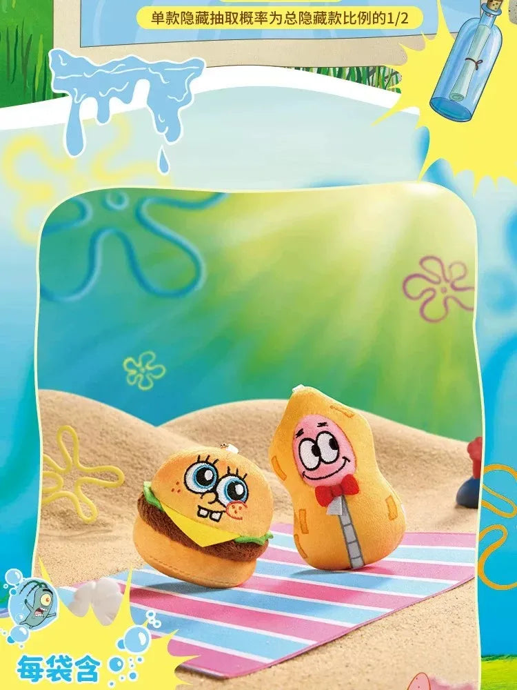 Official Licensed Spongebob Bikini Bottom Blind Bagdoll Fridge Magnet Cute Anime Figure Kawaii Birthday Pendant Gift Home Decor