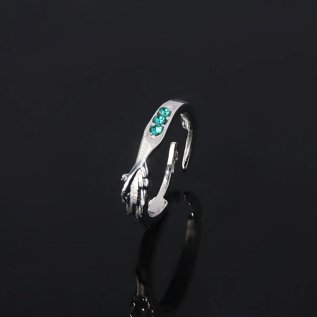 Brdwn Attack on Titan Unisex Eren Jager Mikasa Ackerman Cosplay Halloween Lovers Couple Ring
