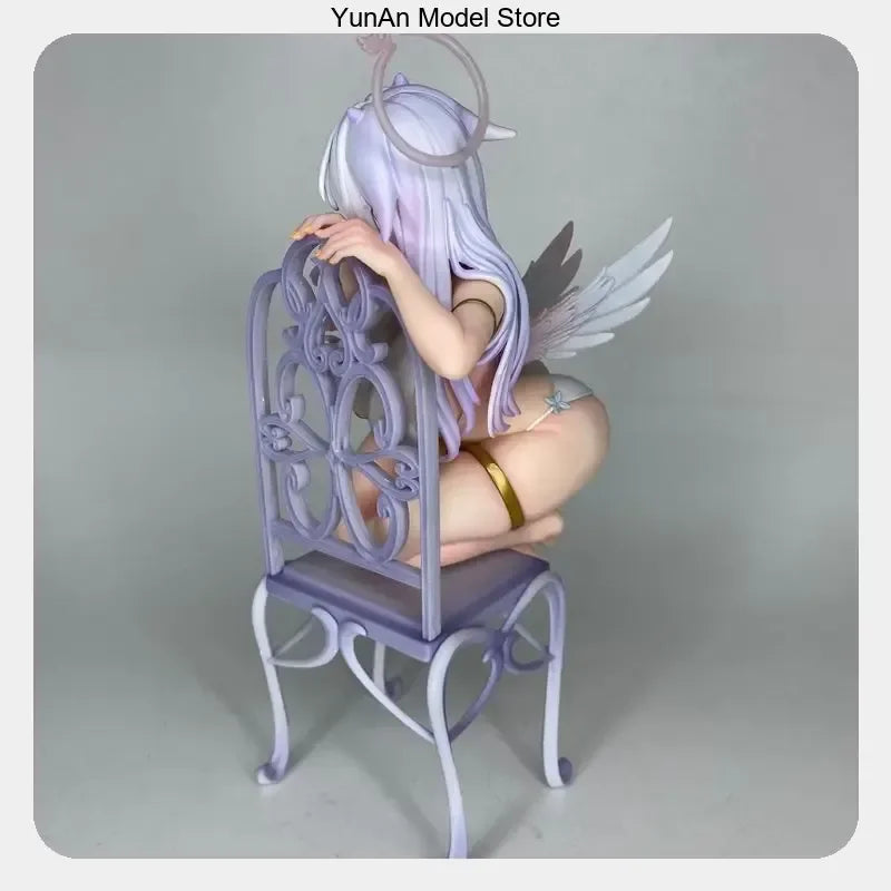 27cm Pure White Angel Chan Anime Figure Desktop Ornament Collectible Gift for Fans