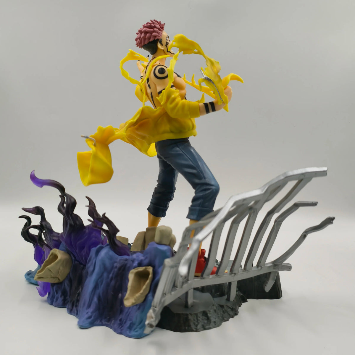 28cm 11.02 inch Anime Ryomen Sukuna Action Figures Pvc Statue Desktop Ornamen Collection Statue Model Decoration Room Desk Toys