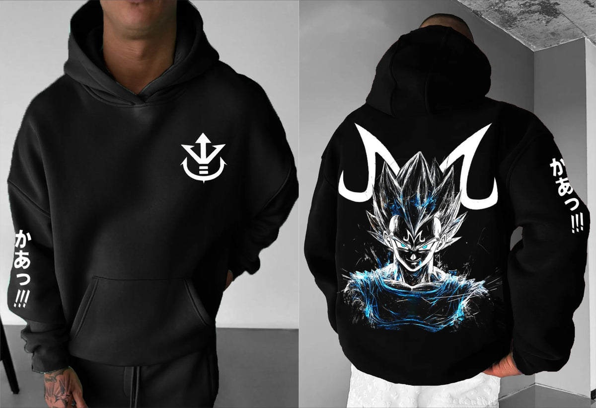 Dragon Ball Animation Peripheral Printed Versatile Sweater Autumn and Winter Men's and Women's Loose Hooded Sweater