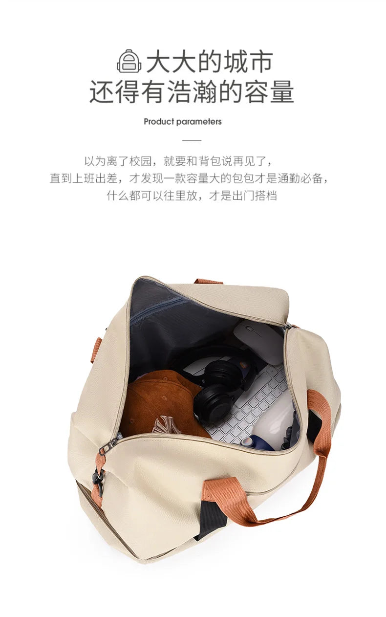 SNOOPY Travel Bag Anime Cartoon Women Waterproof Gym Sport Bag Fitness Handbag for Men Storage Bag Shoulderbag  birthday Gift