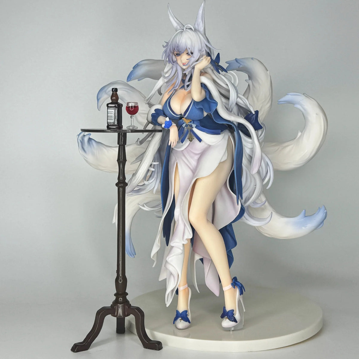 28.5cm Blue Archive Shinano Anime GK Figure, Evening Gown Ver PVC ABS Beautiful Girl Statue Model, Desktop Ornament Collectible
