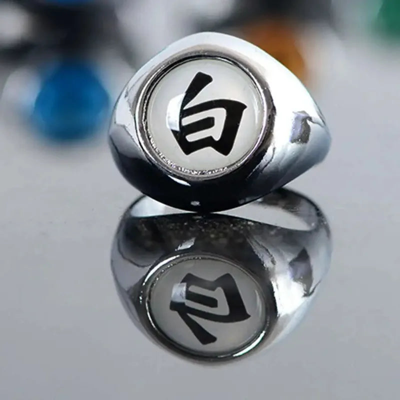 Hot Anime Ring Cosplay Akatsuki Itachi Pain Metal Finger Adult Ninja Props Accessories Cool  Jewelry Gift Adjustable Size