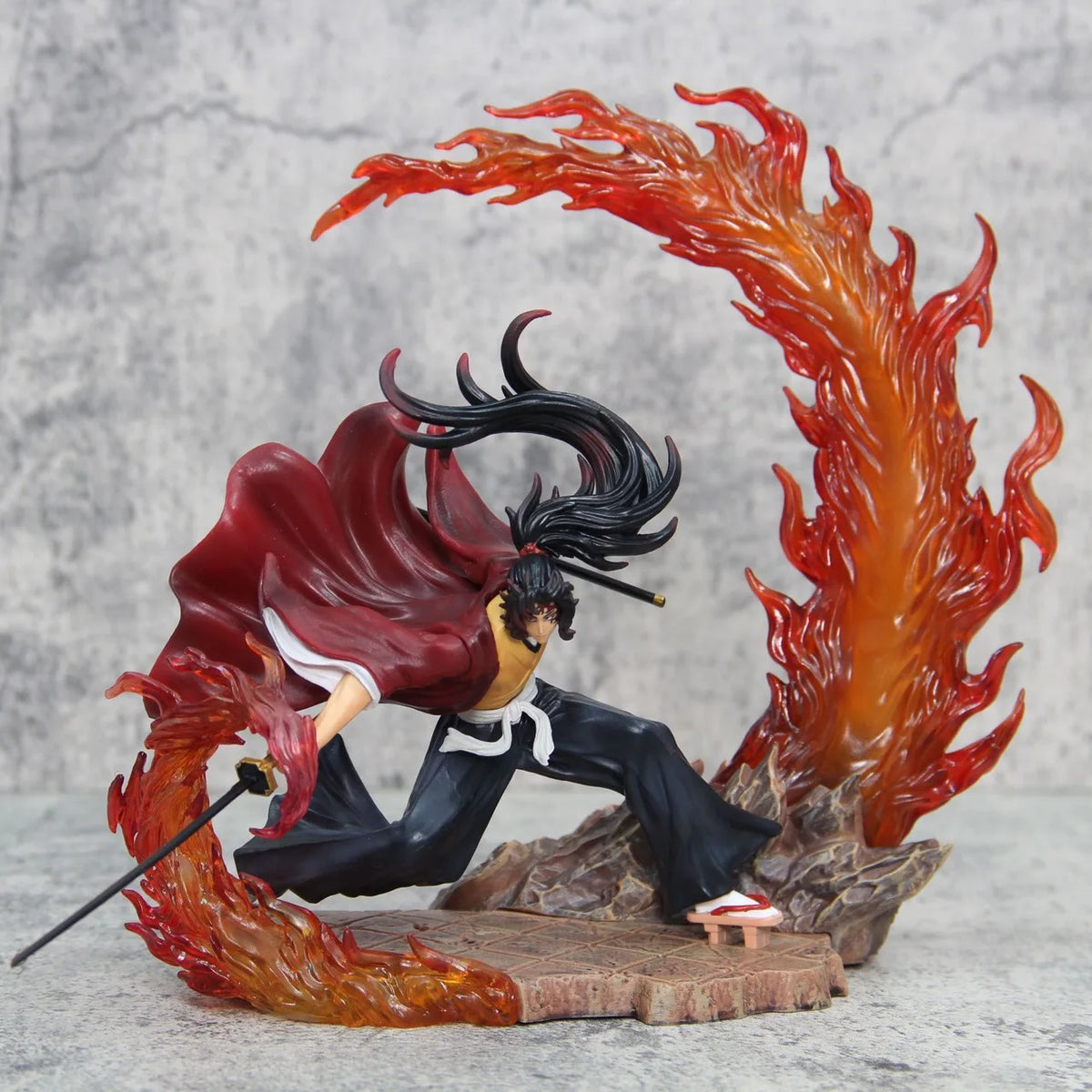 【In-Stock】Ghost Slayer Gk Battle Black Death Mou Battle Ji Guoyuan One Light Edition Model Ornament Statue Handmade Wholesale