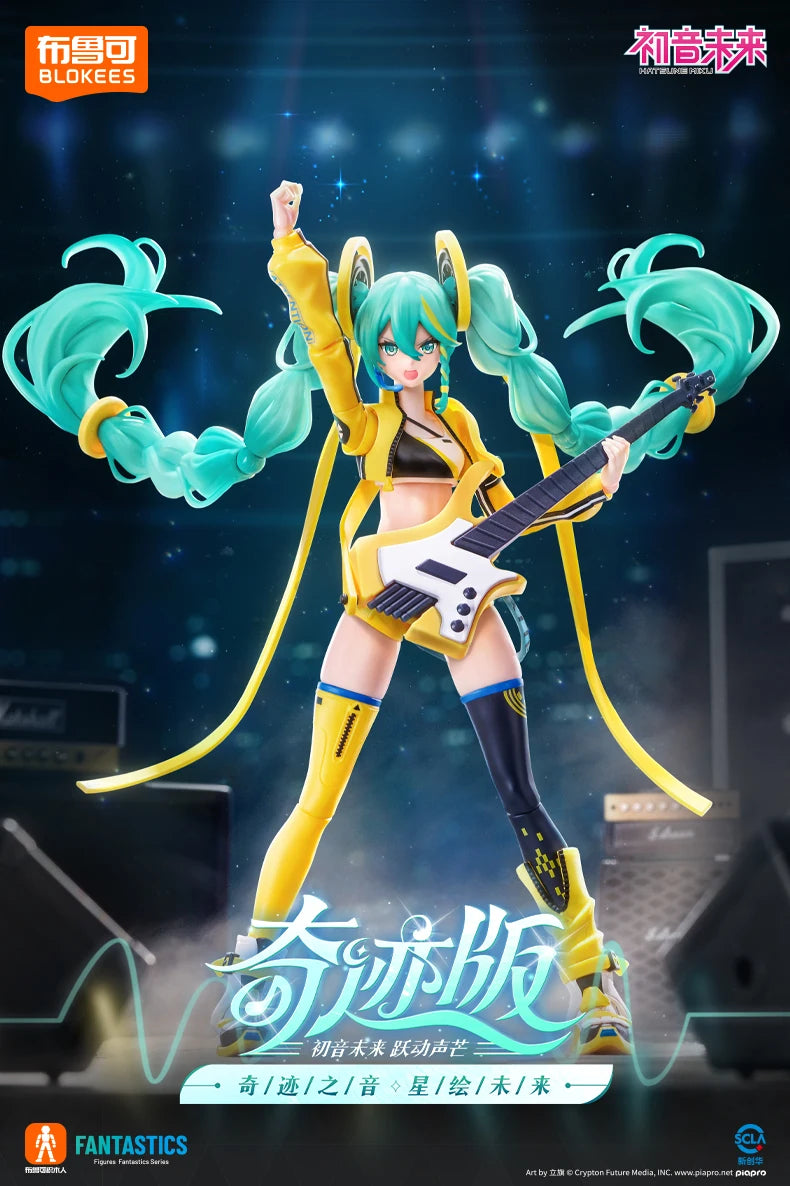 Blokees Hatsune Miku Action Figure DIY Joint Mobility Anime Assembly Figurine Toy Cartoon Doll Collection Figures Christmas Gift
