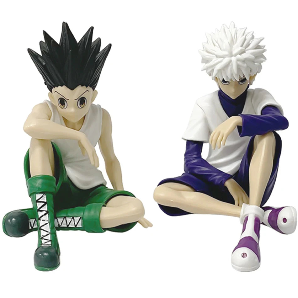 PG Hunter×Hunter GON FREECSS Killua Zoldyck Action Figure Noodle Stopper Anime Killua Figure Statue Car Ornaments PVC Model Toys