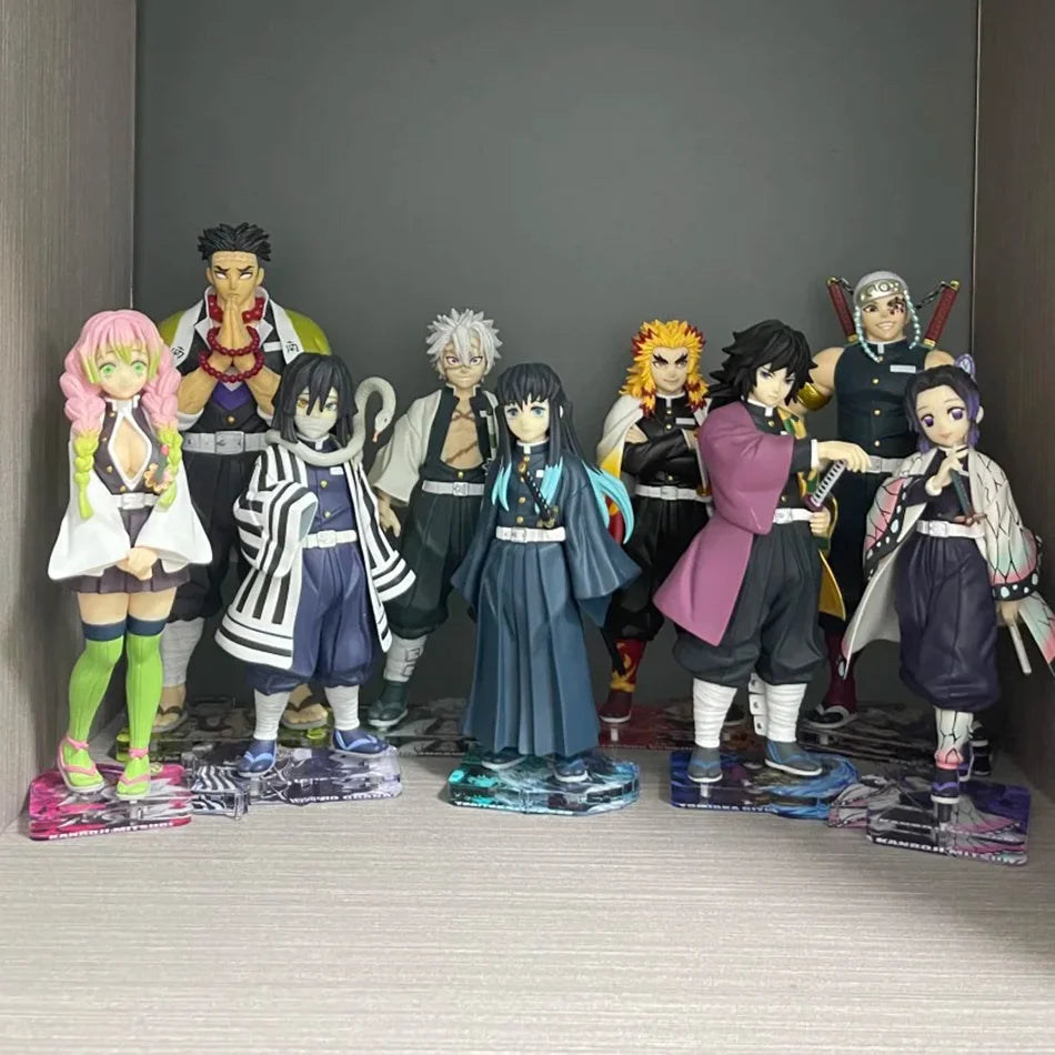 Official Anime Demon Slayer Kimetsu no Yaiba figure Kamado Tanjirou Action Figure Agatsuma Zenitsu Nezuko Warrior PVC Model Toys