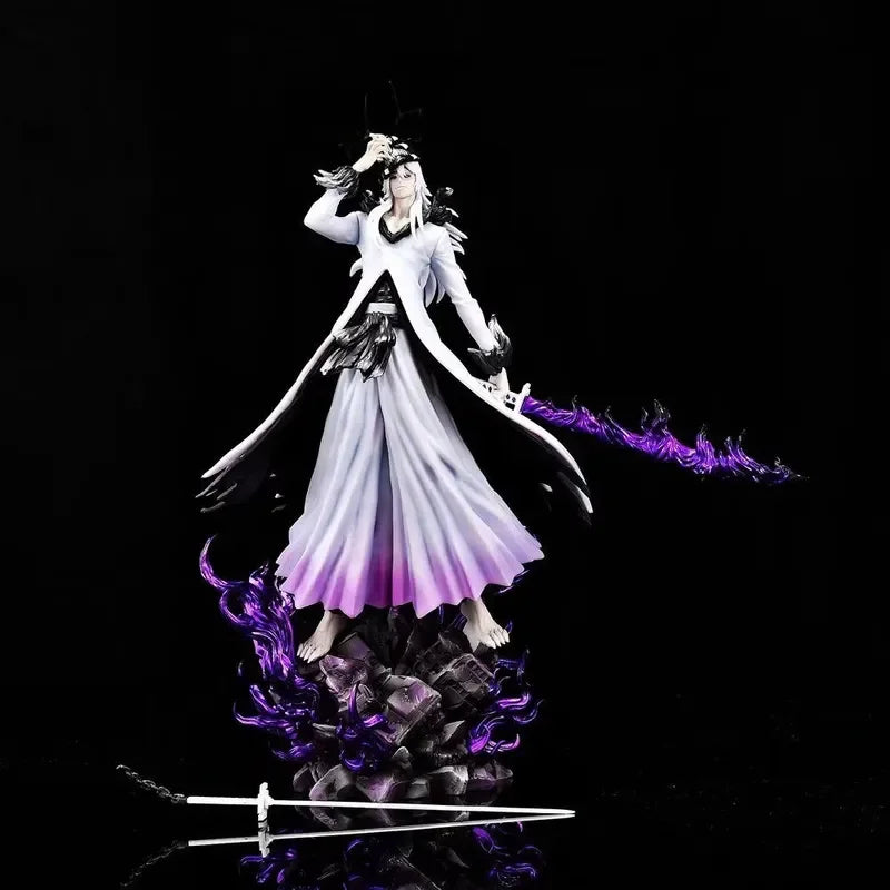 31-33cm Bleach Ichigo Figure Hollow White Horned & Mugetsu Form Pvc Anime Peripheral Desktop Decor Collectible Statue Fan Gift