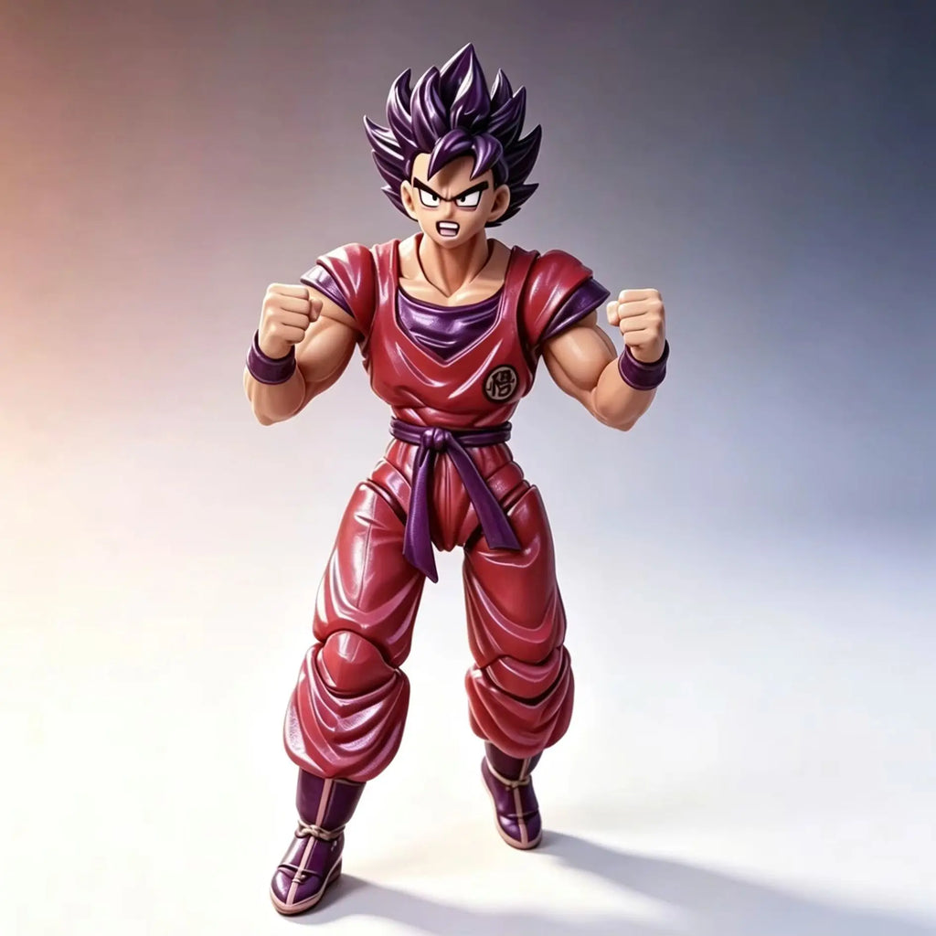 Bandai Dragon Ball Large Goku Kaioken Anime Figure - Desktop Ornament Model Boy and Fan Gift Collectible Action Figure