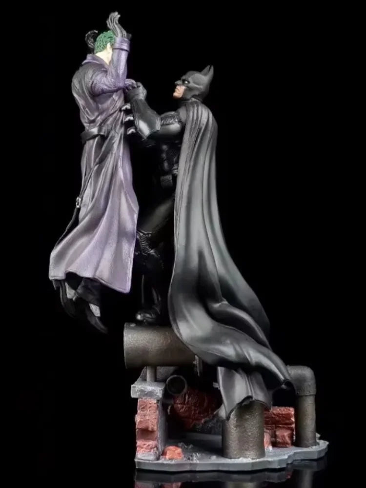 Batman Vs Joker Action Figure - Arkham Collection Bruce Wayne & the Joker Figurine with Base - Comic Anime Statues