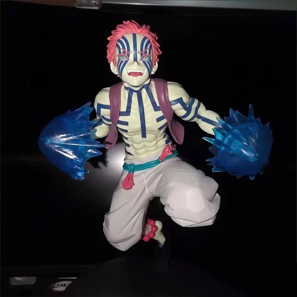 Bandai Anime Demon Slayer Figure Model Juuni Kitsuki Akaza Battle Figure Kimetsu No Yaiba Desktop Decoration Collection Gift