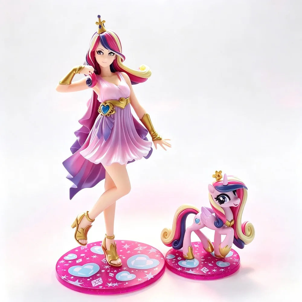 20-22cm Anime My Little Pony Figure Twilight Sparkle/Rainbow Dash/Apple Jack/Hatsune Miku Action Figures PVC Collection Toy Gift