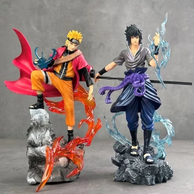 2026 Naruto Anime Figure Uzumaki Naruto Uchiha Sasuke Action Model Pvc Statue Desktop Ornament Collection Toy Gift Fast Delivery