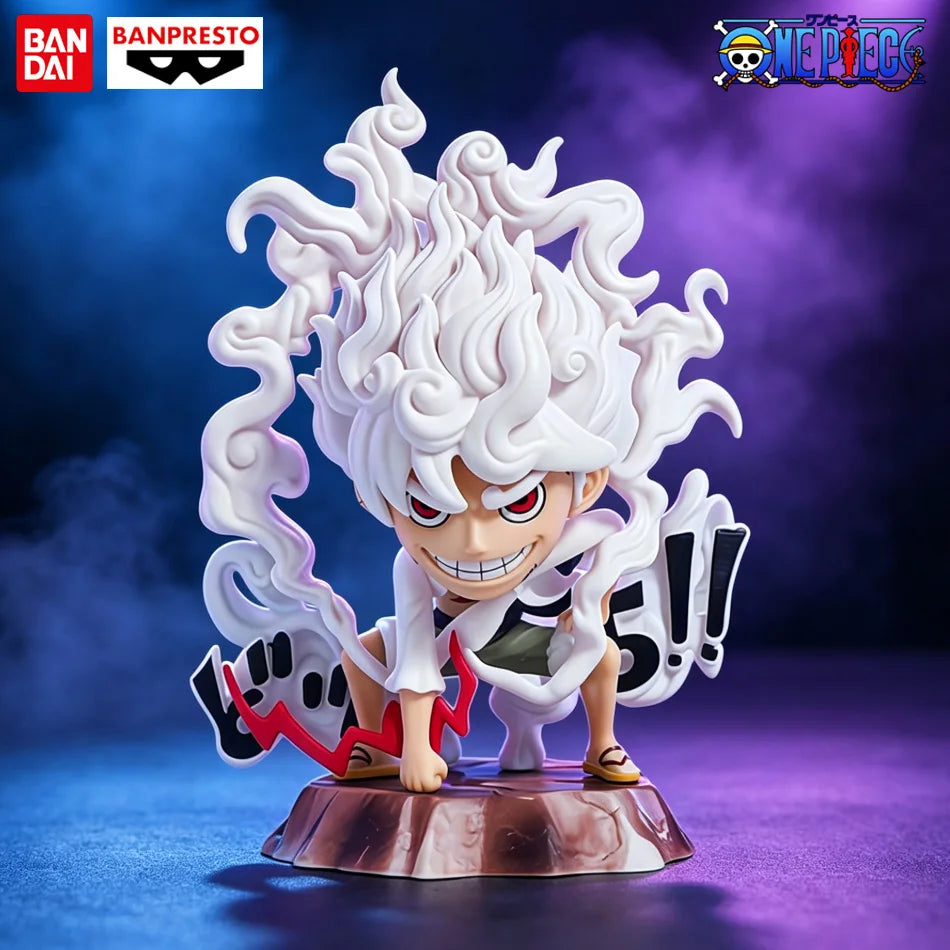 15OCM ONE PIECE GK Second Gear Nika Luffy Squat Slamming Ground Figure Anime Collectible Ornament pvc Bandai