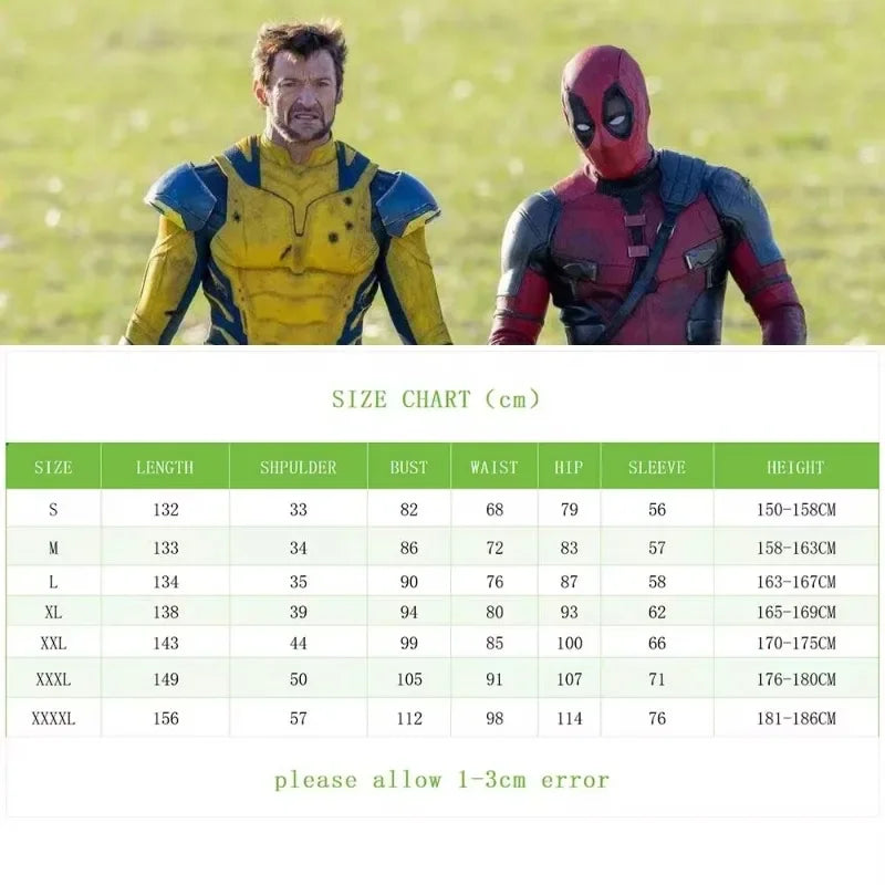Super-héros Wolverine Deadpool Costume d'Halloween pour adultes enfants trois griffes Wolverine Spandex Zentai super-héros body