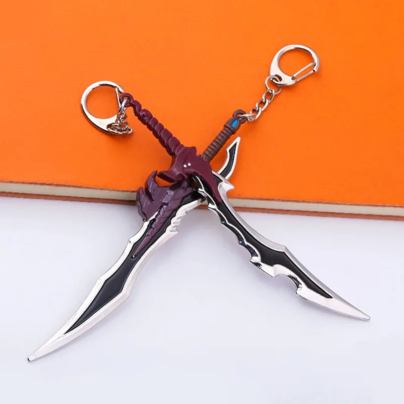 Mini Solo Leveling Kanata Sword Mizushino Shun Swords Anime Cosplay Key Chains Japanese Katana Samurai Sabre Creative Gifts