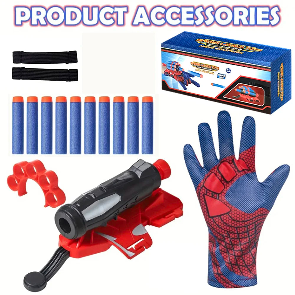 Hero Cosplay Spider Role-Playing Prop Set, Halloween Spider Character Props, Boys' Hero Costume Set, Festival Party Outfit, Ideal Hero Props for Boys, Stage Performance Props, as Birthday Gifts, Holiday Gifts, Party Gifts, Ha