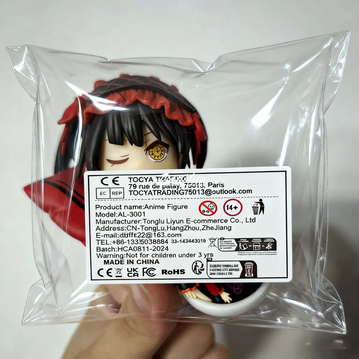 Anime DATE A LIVE Tokisaki Kurumi sleeping Cute Girl PVC Action Figure Model Doll Toys 9cm