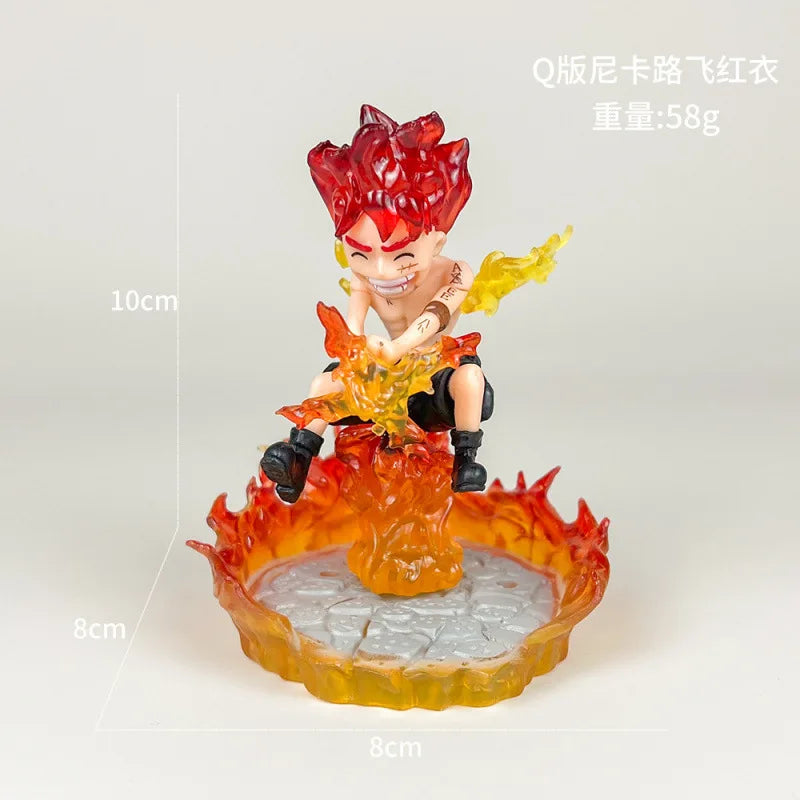 8-28cm One Piece Anime Figures Nika Luffy Gear 5th Action Figure Gear 5 Sun God Pvc Figurine Gk Statue Model Decoration Toys