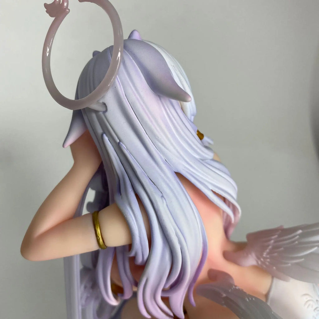 27cm Pure White Angel Chan Anime Figure Desktop Ornament Collectible Gift for Fans