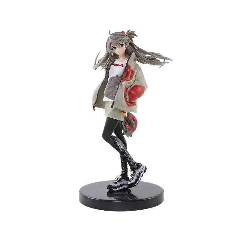 25CM Soryu Asuka Langrey Figure AnimeNeon Genesis Evangelion Toy Gift Cute Cool Desktop Collection Decoration Ornaments  PVC