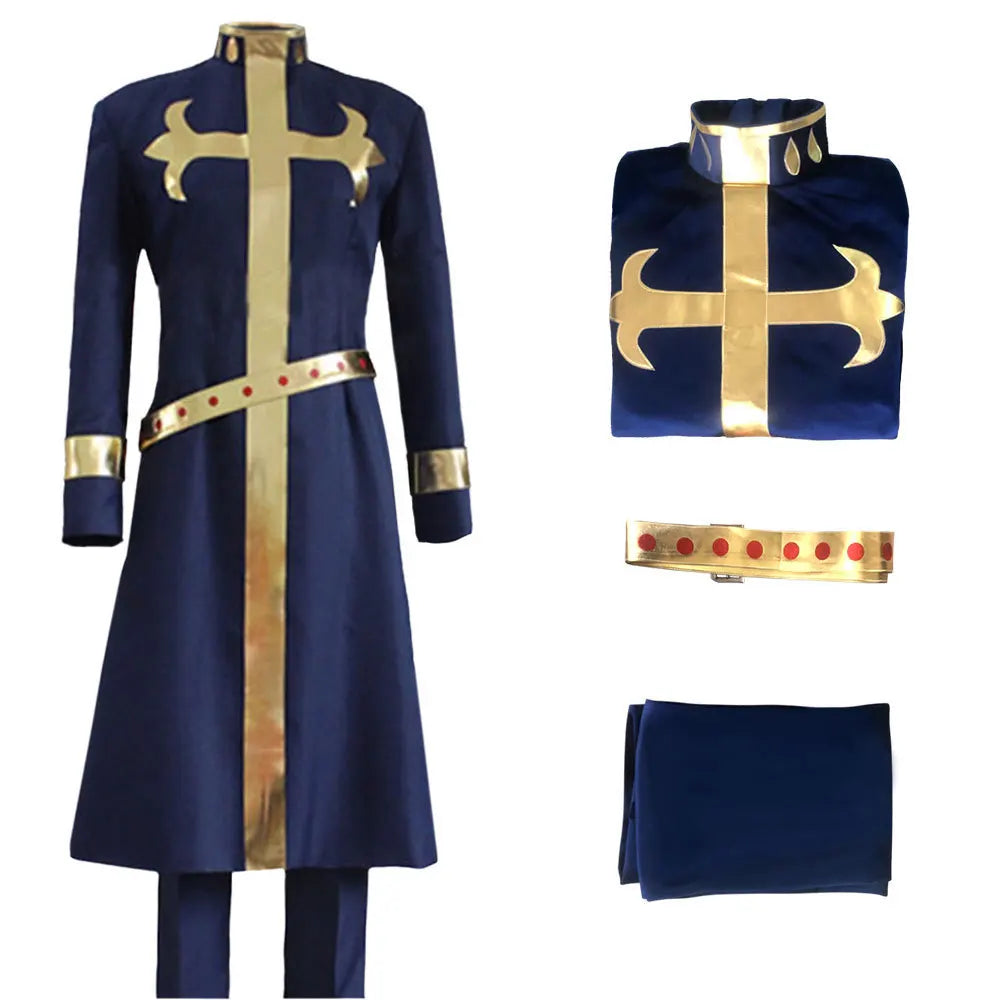 The wonderful adventure Sea of Stones cosplay of Jojo in the Saint Veda anime, Enrico Puchi cosplay stage costumes