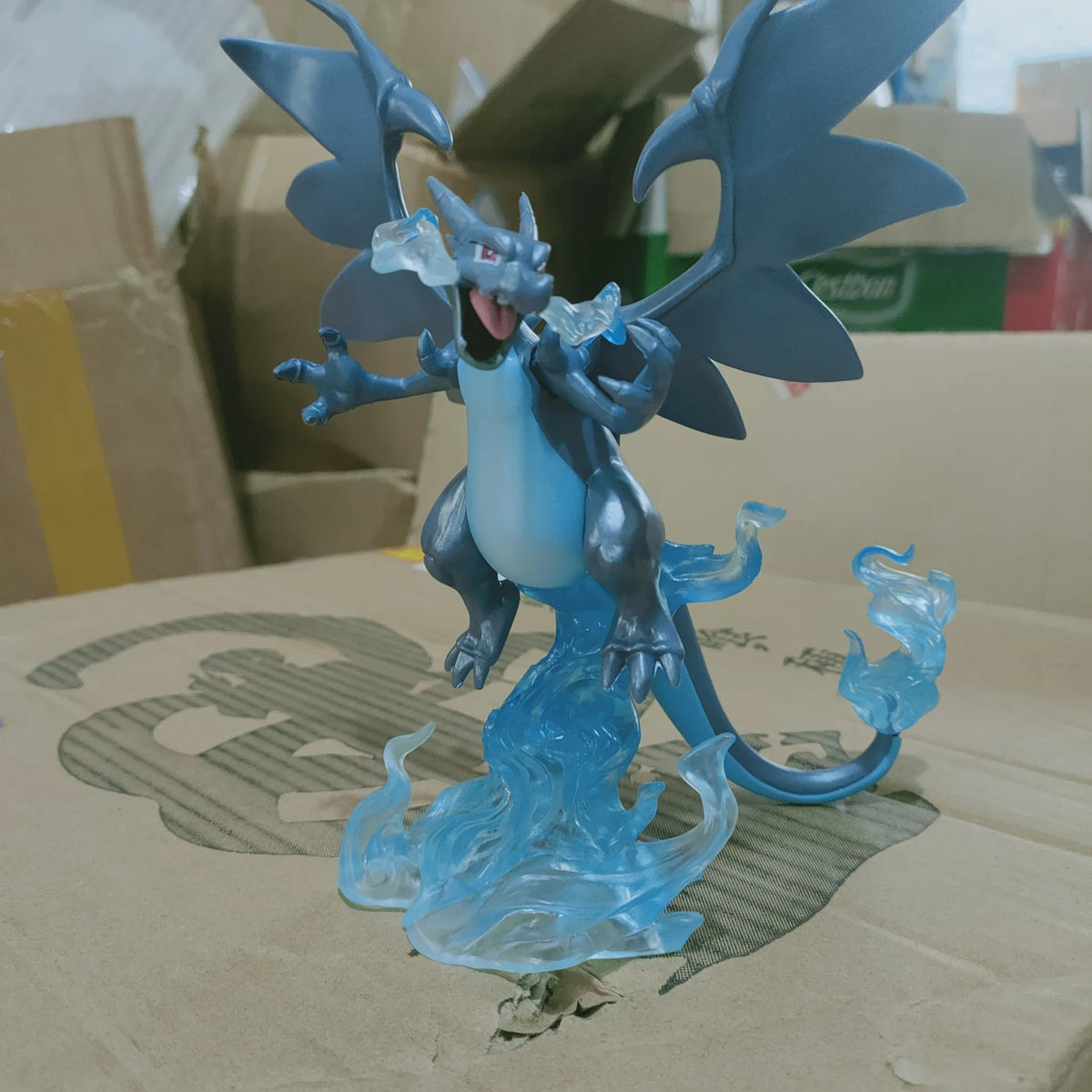new 18cm Charizard X Anime Figure Can Change Hands Model Gk Statue Boys Collection Desktop Decoration Ornament Cute Toy Gift