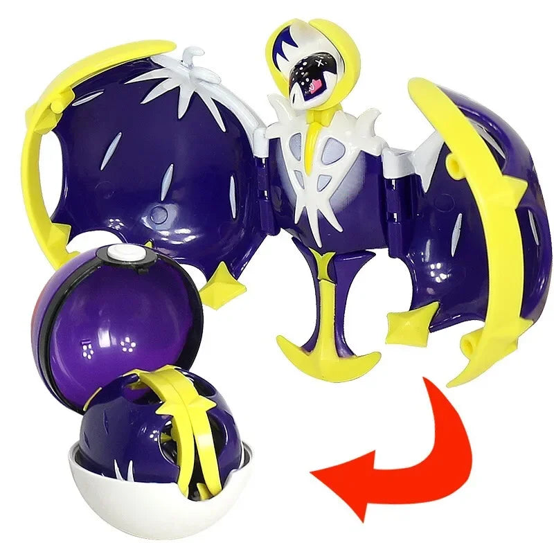 Deform Pokemon Pokeball Greninja Lucario Ball Action Figure Toy Set Mew Pikachu Dragonite Snorlax Venusaur Blastoise Elf Monster