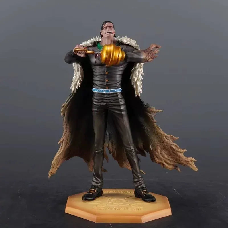 One Piece 30cm SG Two-Tone Sir Crocodile Action Figures PVC Detailed Painted Statue With Base Anime Model Toy Desktop Deco Gift